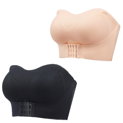 BreezyPush - Non-Slip Comfort Strapless Push-Up Bra with Front Buckle - Up to 70% OFF