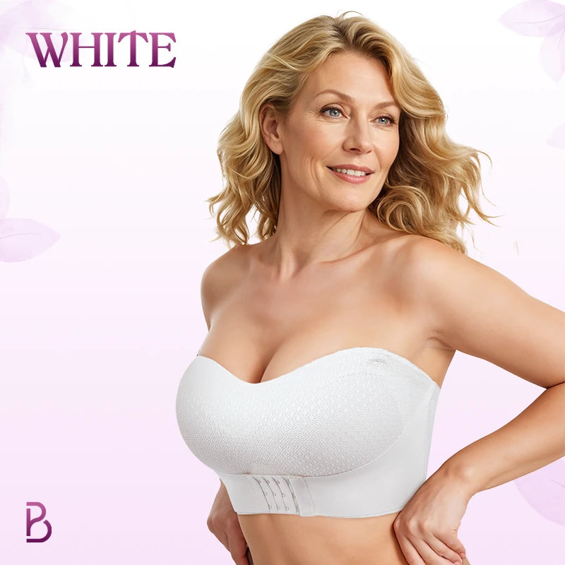 BreezyPush - Non-Slip Comfort Strapless Push-Up Bra with Front Buckle - Up to 70% OFF