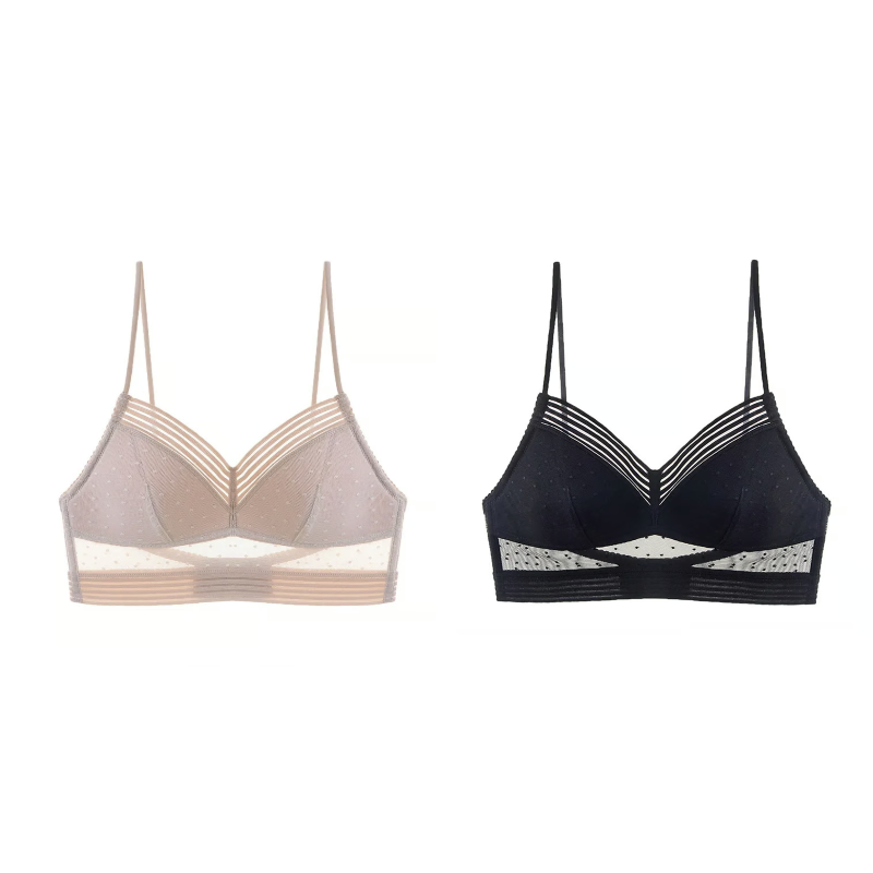 Low Back Wireless Lifting Lace Bra - Up to 70% OFF