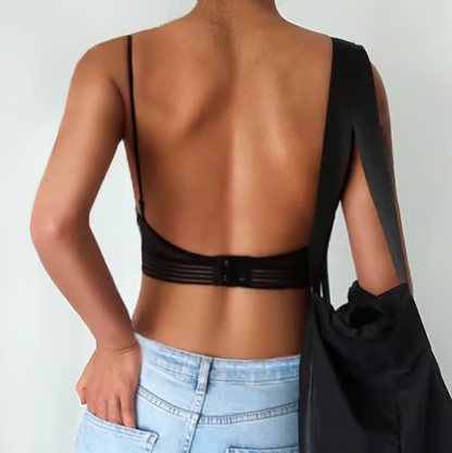 Low Back Wireless Lifting Lace Bra - Up to 70% OFF