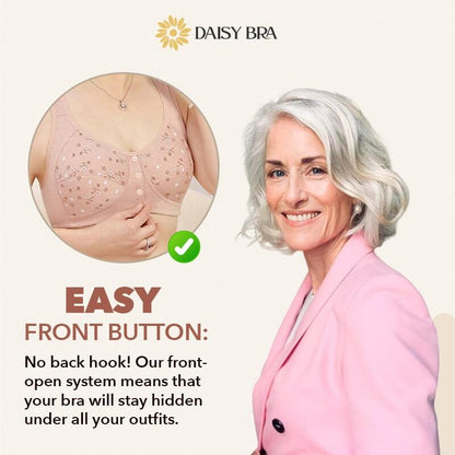 Daisy Comfort Bra - Comfortable & Convenient Front Button Bra - Up to 70% OFF