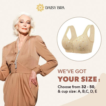 Daisy Comfort Bra - Comfortable & Convenient Front Button Bra - Up to 70% OFF