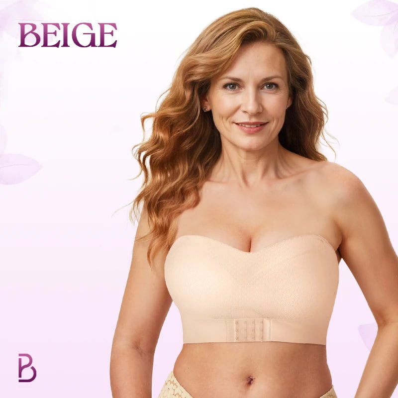 BreezyPush - Non-Slip Comfort Strapless Push-Up Bra with Front Buckle - Up to 70% OFF