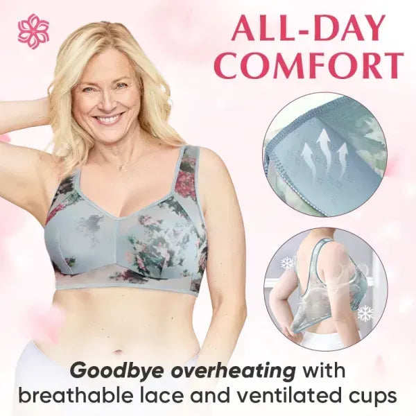 Ice Silk Lace Cooling Comfort Bra - Up to 70% OFF